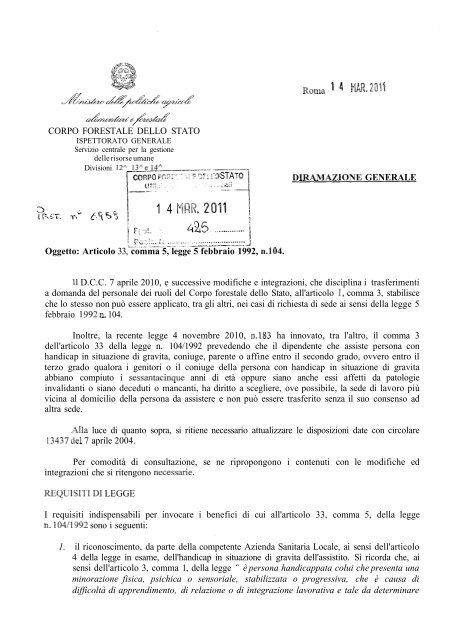 Legge 104/92 - Uil Cfs