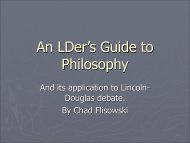 An LDer's Guide to Philosophy