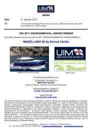 2011 UIM Environmental Award Winner-Announcement