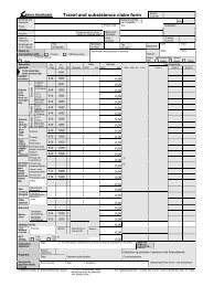 Travel and subsistence claim form - NTNU