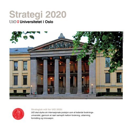 Strategi 2020 - Universitetet i Oslo