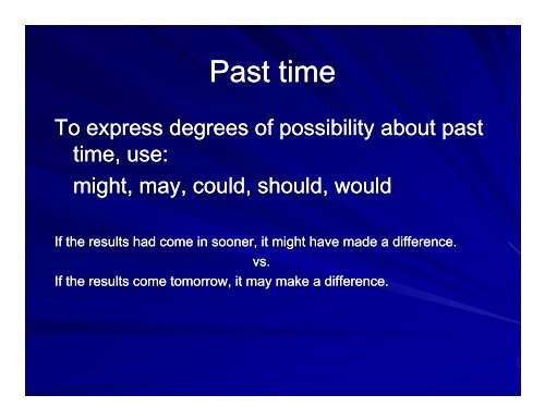 Use of Modals in Academic Use of Modals in Academic Writing