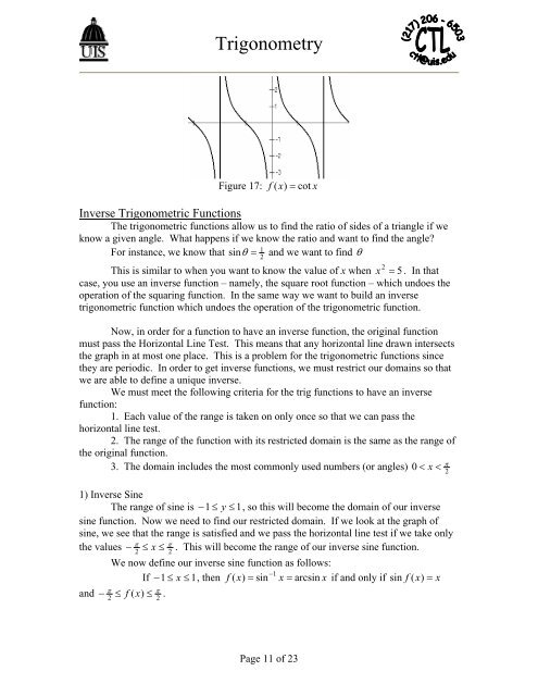 Trigonometry Handout