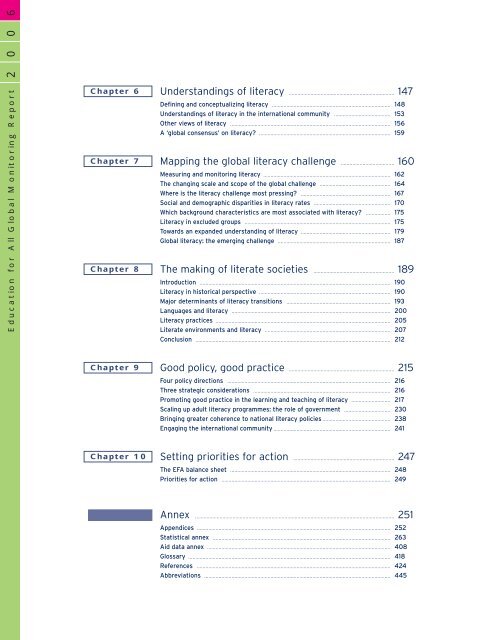 literacy for life; EFA global monitoring report, 2006 - Institut de ...