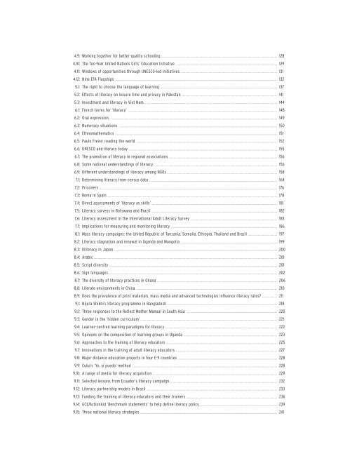 literacy for life; EFA global monitoring report, 2006 - Institut de ...