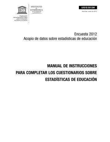 manual de instrucciones para completar los cuestionarios sobre ...