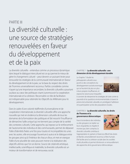 Investir dans la diversitÃ© culturelle et le dialogue interculturel ...