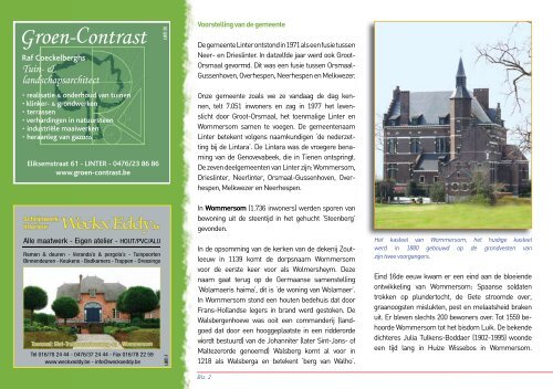 GEMEENTELIJKE INFORMATIEBROCHURE - BERT Uitgeverij