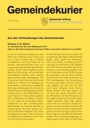 Kurier Nr. 5 vom 07.02.2013 - Uitikon-Waldegg