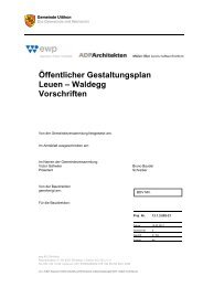 Gestaltungsplanvorschriften - Uitikon-Waldegg