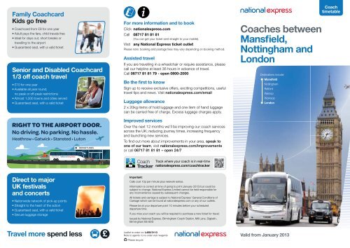 450 timetable - National Express