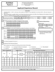 Architecture Form 4 - Office of the Professions - New York State ...