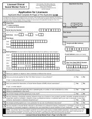 Licensed Clinical Social Worker Form 1 - Office of the Professions ...