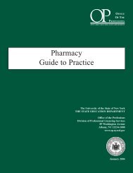 Pharmacy Guide To Practice - Office of the Professions - New York ...