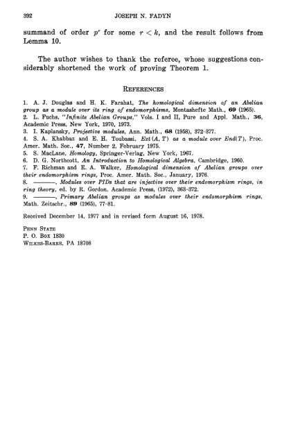 The projectivity of Ext(T,A) as a module over E(T) - MSP