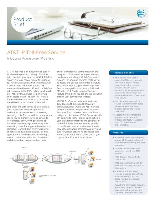 AT&amp;T IP Toll-Free Service - Enterprise Business - AT&amp;T