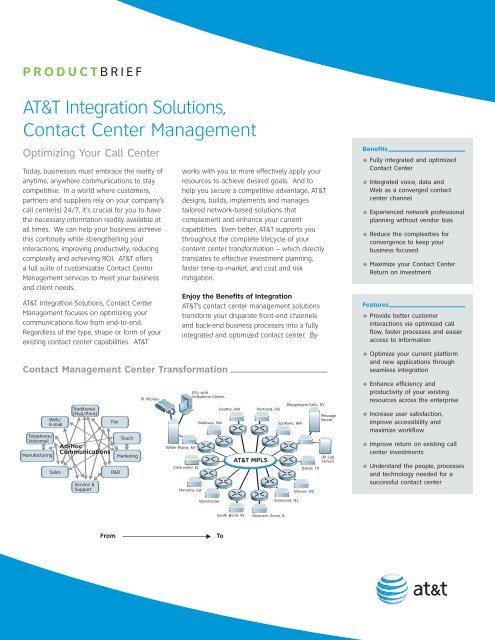 AT&amp;T Integration Solutions, Contact Center Management