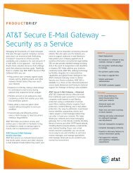 Product Brief AT&T Secure E-Mail Gateway - Enterprise Business ...