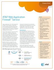 AT&T Web Application FirewallSM Service