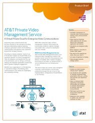 AT&T Private Video Management Service - Enterprise Business ...