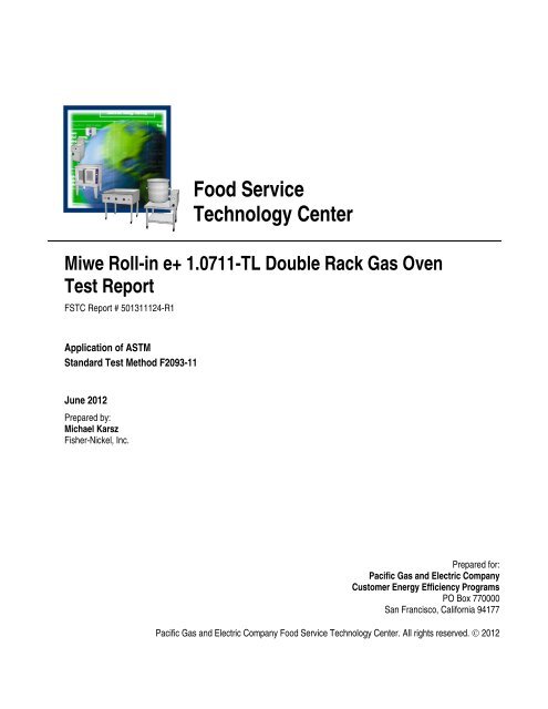 download - Food Service Technology Center