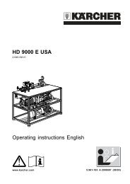 HD 9000 E USA Operating instructions English - R.J. Bowers ...