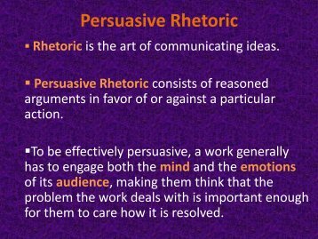 Persuasive Rhetoric