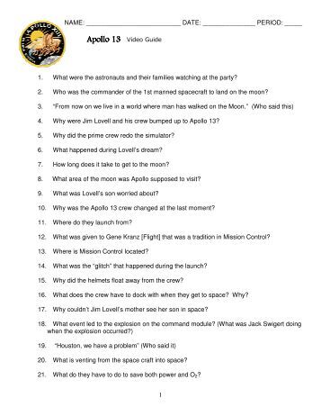 Printables Apollo 13 Worksheet apollo 13 movie worksheet bloggakuten vintagegrn