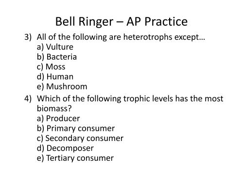 Bell Ringer â AP Practice