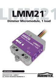 Marmitek LMM21 user manual - UK Automation