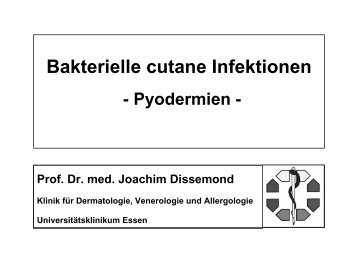 Pyodermien s/w - UniversitÃ¤tsklinikum Essen