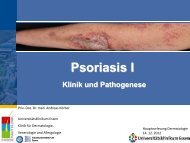 Psoriasis I - UniversitÃ¤tsklinikum Essen