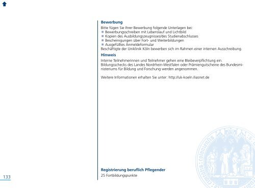 Fort- und Weiterbildungsprogramm 2014 - Uniklinik Köln