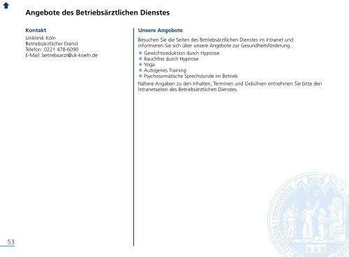 Fort- und Weiterbildungsprogramm 2014 - Uniklinik Köln