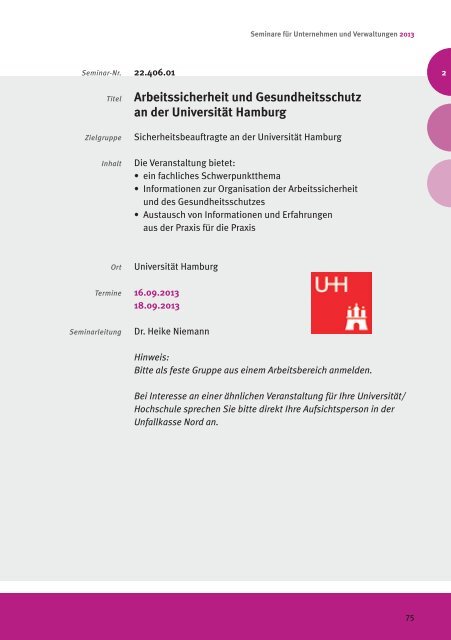 PDF herunterladen - Unfallkasse Nord