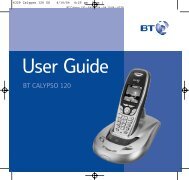 Download the BT Calypso 120 User Guide. - Cordless Phones