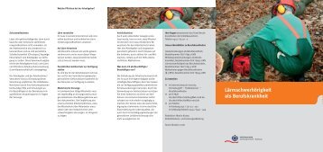 Lärmschwerhörigkeit als Berufskrankheit - Unfallkasse Nord