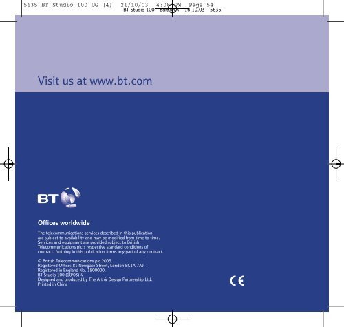 BT Studio 100 - UkCordless