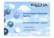 The European Chemicals Agency