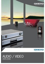 AUDIO / VIDEO - Onkyo