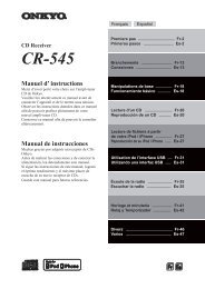 CR-545 Manuel d' instructions - Onkyo