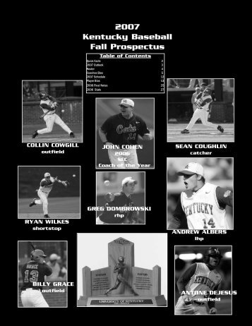 2007 Kentucky Baseball Fall Prospectus - University of Kentucky ...