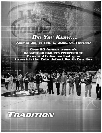 167 tradition BREAK.qxd - University of Kentucky Athletics