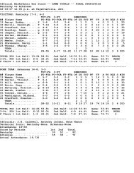 Final Statistics - University of Kentucky Athletics