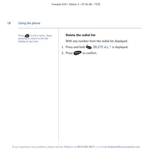 BT Freestyle 610 User Guide - UkCordless