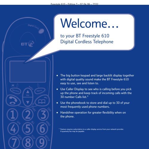 BT Freestyle 610 User Guide - UkCordless