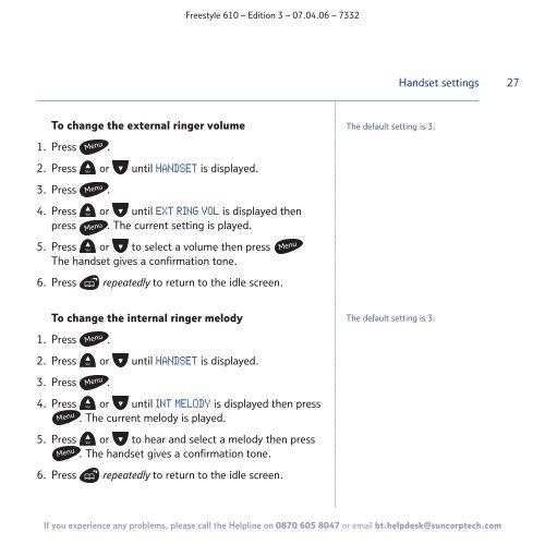 BT Freestyle 610 User Guide - UkCordless