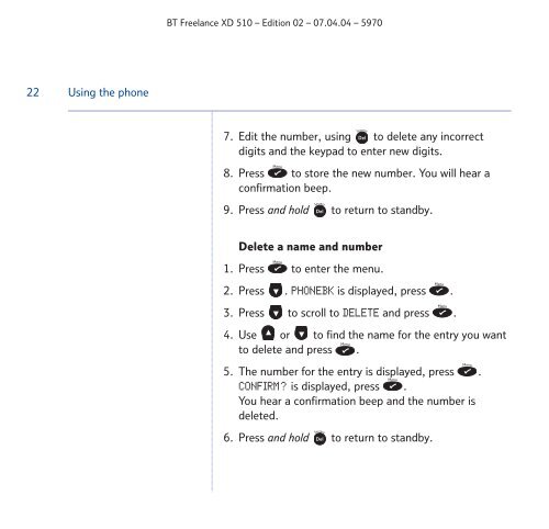 BT Freelance XD510 User Guide - UkCordless