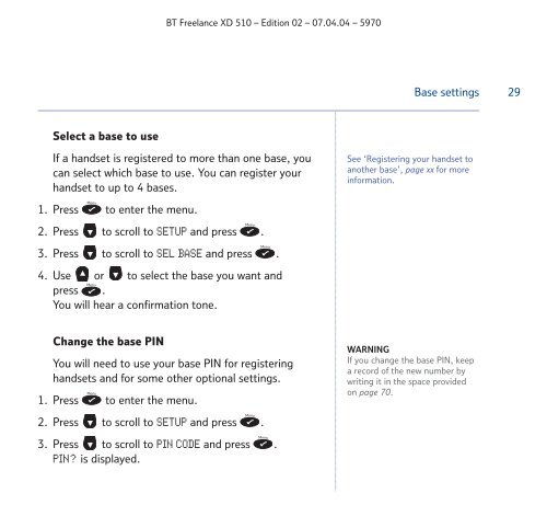 BT Freelance XD510 User Guide - UkCordless