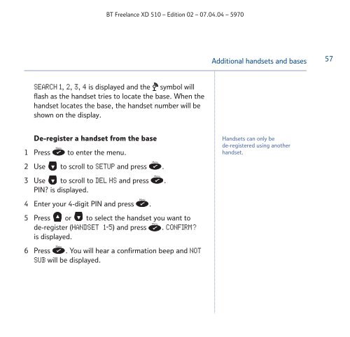 BT Freelance XD510 User Guide - UkCordless